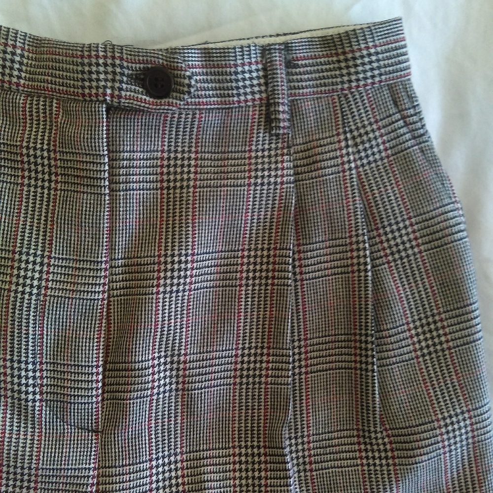 Vintage High-Waited Wool Trousers